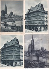 Lot de 4 cartes postales cards