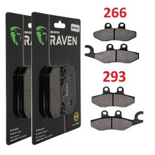 2 Kit plaquettes frein Av Ga et Av Dr Pour Piaggio X9 125 Evolution de 2005 à 20