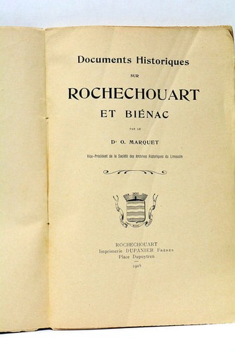 Documents historiques sur