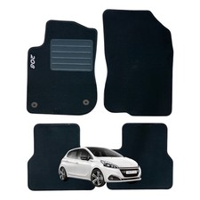 Set Tapis Moquette Appropriés pour Peugeot 208 Série 1 (2012-2019) - Avec 2