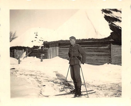 Soldat allemand raquettes - soldat, à