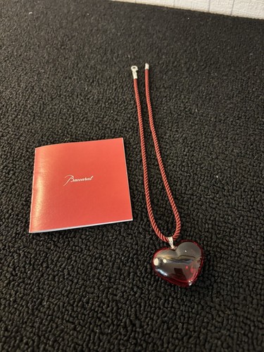 Collier cœur rouge - en, cristal