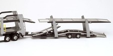 Semi-remorque porte-voitures 1/43 gris métal & noir - Eligor A00229