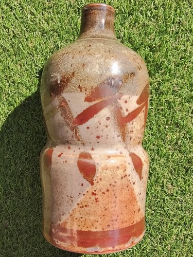 Vase bouteille grès - bouteille,