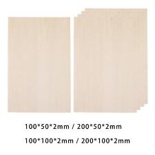 10 pièces feuilles de tilleul planche de contreplaqué mince en bois non fini