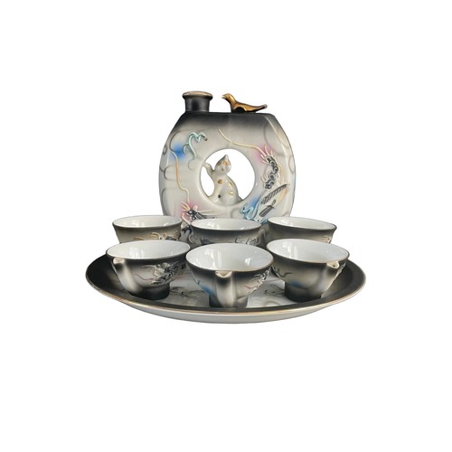 Service saké porcelaine - à,