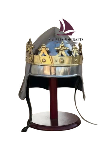 Casque roi médiéval zain - casque,