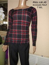 PULL  LIU.JO ECOSSAIS ROUGE &
