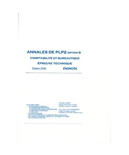 Annales plp2 option b - annales,