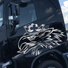 Autocollant Greif Décor 120Cm X 59Cm Argent Scania Autocollant Camion KX037