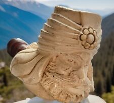 Pipe Vintage en Écume de Mer Sculptée Tête de SULTAN TURC