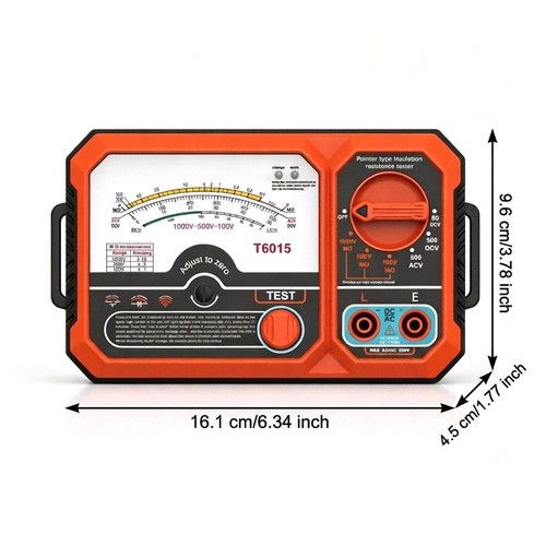 Mégohmmètre t6015 alimenté - mégohmmètre,