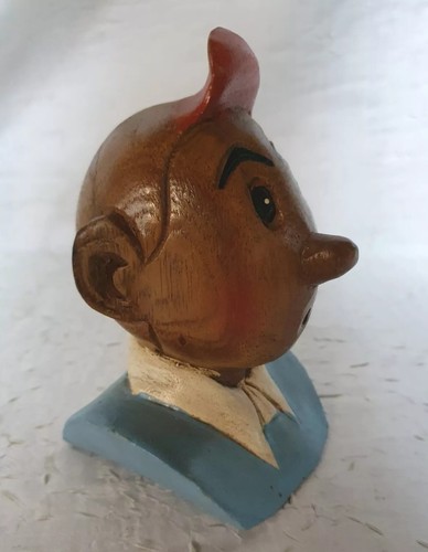 Rare buste tintin bois - rare, en