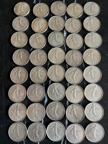 Pièces argent semeuse - argent,