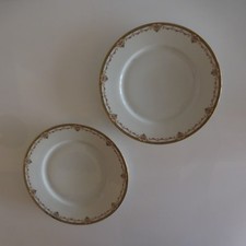 2 assiettes plates céramique