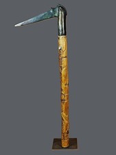Art africain. Sceptre à tête