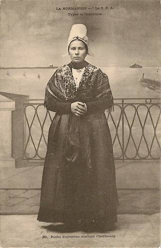 Cpa normandie riche - la,