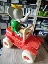 Jouet Vintage Voiture Babar à tirer Marque Educalux 1990 