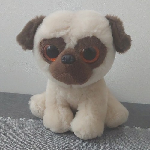 Peluche chien carlin rufus - peluche,