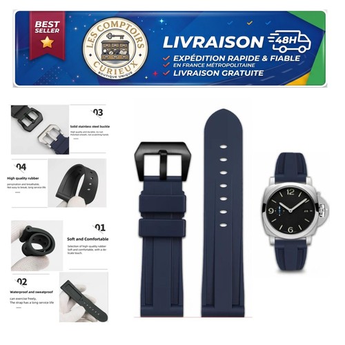 Bracelet montre caoutchouc