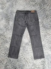 Jeans droit femme brodé y2k