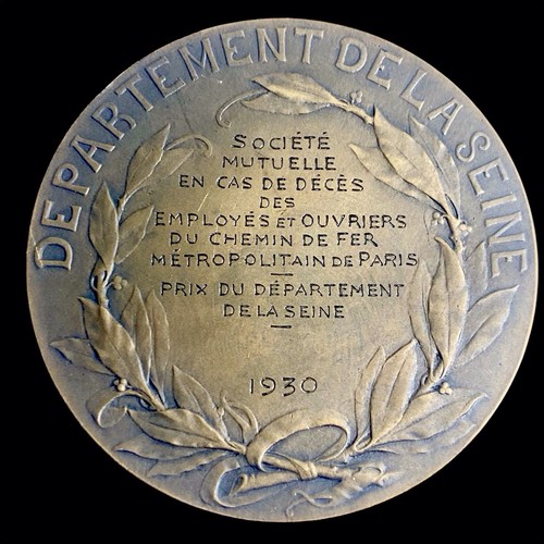 Médaille bronze chemin fer - médaille,