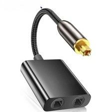 Répartiteur Audio optique SPDIF Splitter Fibre Numérique Toslink 1En2 Sortie