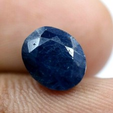 Naturel Ceylan Bleu Saphir 3.45 CT Agl Certifié non Traité Coupe Ovale Gemme