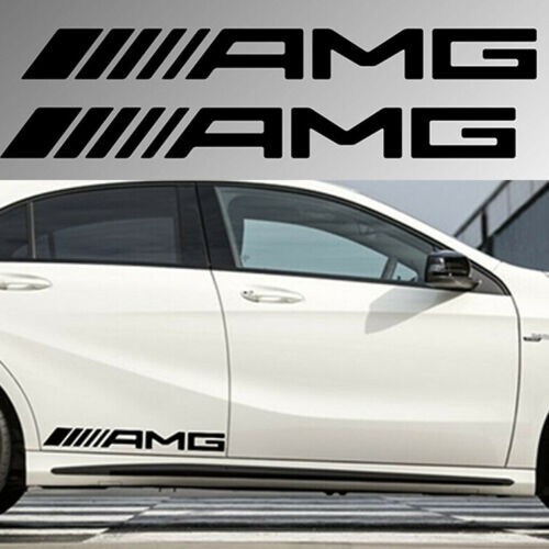 Amg door stickers x2 - amg,