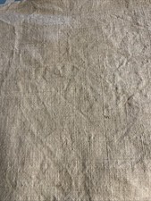 coupon tissu lin épais ancien 