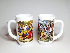 Ancien Lot 2 Grands Mugs Tasse