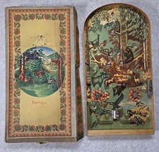 Ancien jeu de bagatelle - billard pinball flipper de bistrot en bois + boite