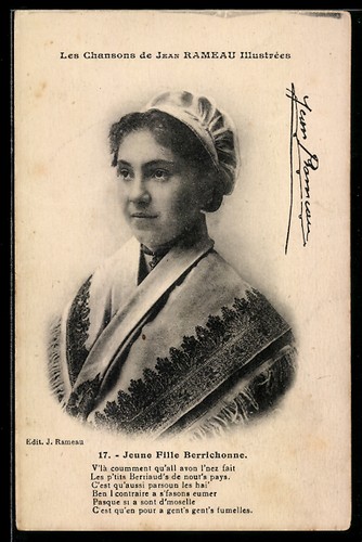 Cpa jeune fille berrichonne - cpa,
