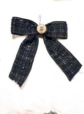 Chanel grand noeud ruban tweed