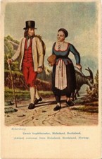 CPA AK Ancient costumes from