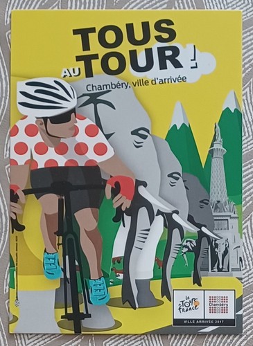 Cyclisme carte postale ville - postale,