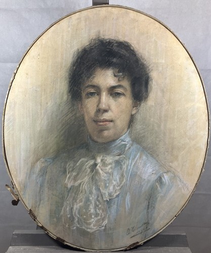 Gouache portrait une femme - portrait,