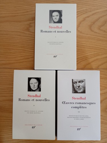Stendhal pléiade tome 3 - tome, 1-2-3