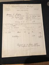 facture, produits céramiques de maubeuge, usine à douzies,1931