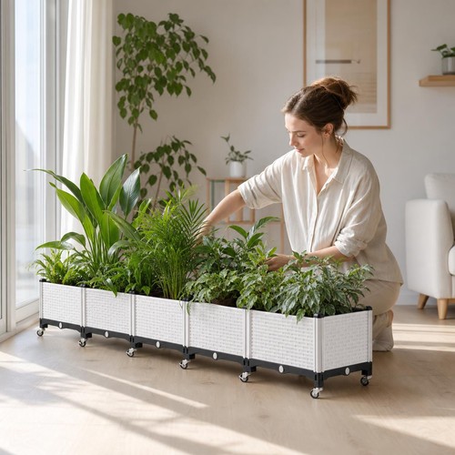 Jardinière sur pieds avec