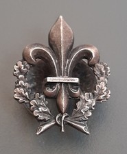 Insigne Politique Ligue Action Française Royaliste 1930 signé MELLERIO Camelots