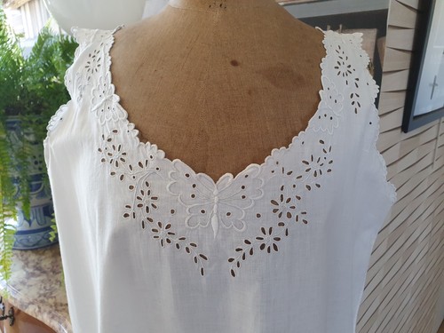 Chemise femme robe brodée - chemise,