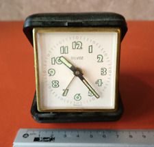 Réveil en laiton mécanique, fonctionne bien et possède sa boite - marque SILVOZ