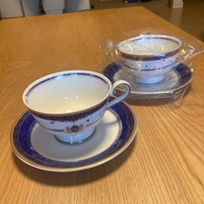 Lot de 2 tasses et soucoupes Orient Express neuves expédiées du Japon