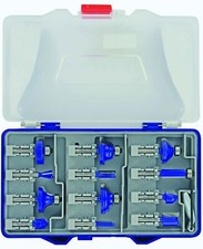 XT606470005 Coffret 12pcs Fraises de Défonceuses formes assorties Queue 6mm