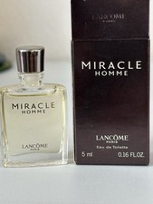 MINIATURE DE PARFUM MIRACLE DE LANCOME  HOMME EAU DE TOILETTE 5 ML