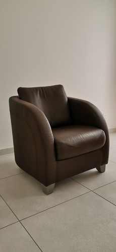 Cabriolet cuir chocolat très - cuir,