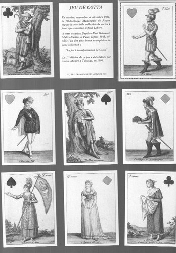 Cartes jouer anciennes - jouer,