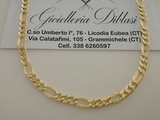 18K OR JAUNE Chaîne Solide COLLIER Massif Maille Homme Femme 750% Italie