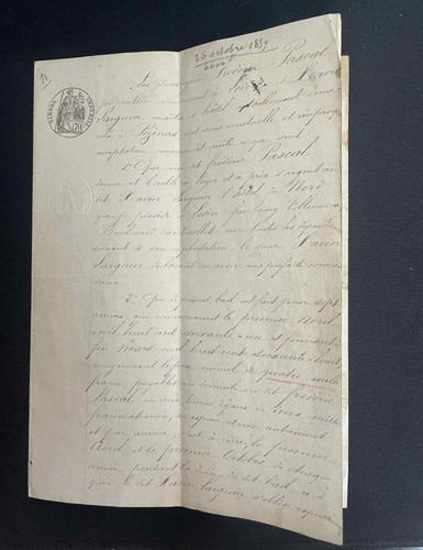 Vieux papier ancien acte civil - vieux,